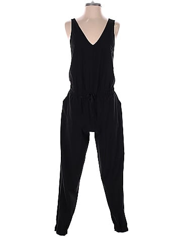 SHEIN Frenchy Tie Neck Pocket Detail Sleeveless Jumpsuit