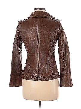 Saks Fifth Avenue Leather Jacket (view 2)