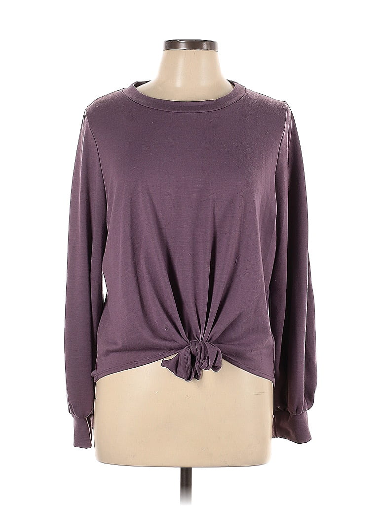 Purple Brand Long Sleeve T-Shirt Fashion Loose Long Sleeve Top main image 1