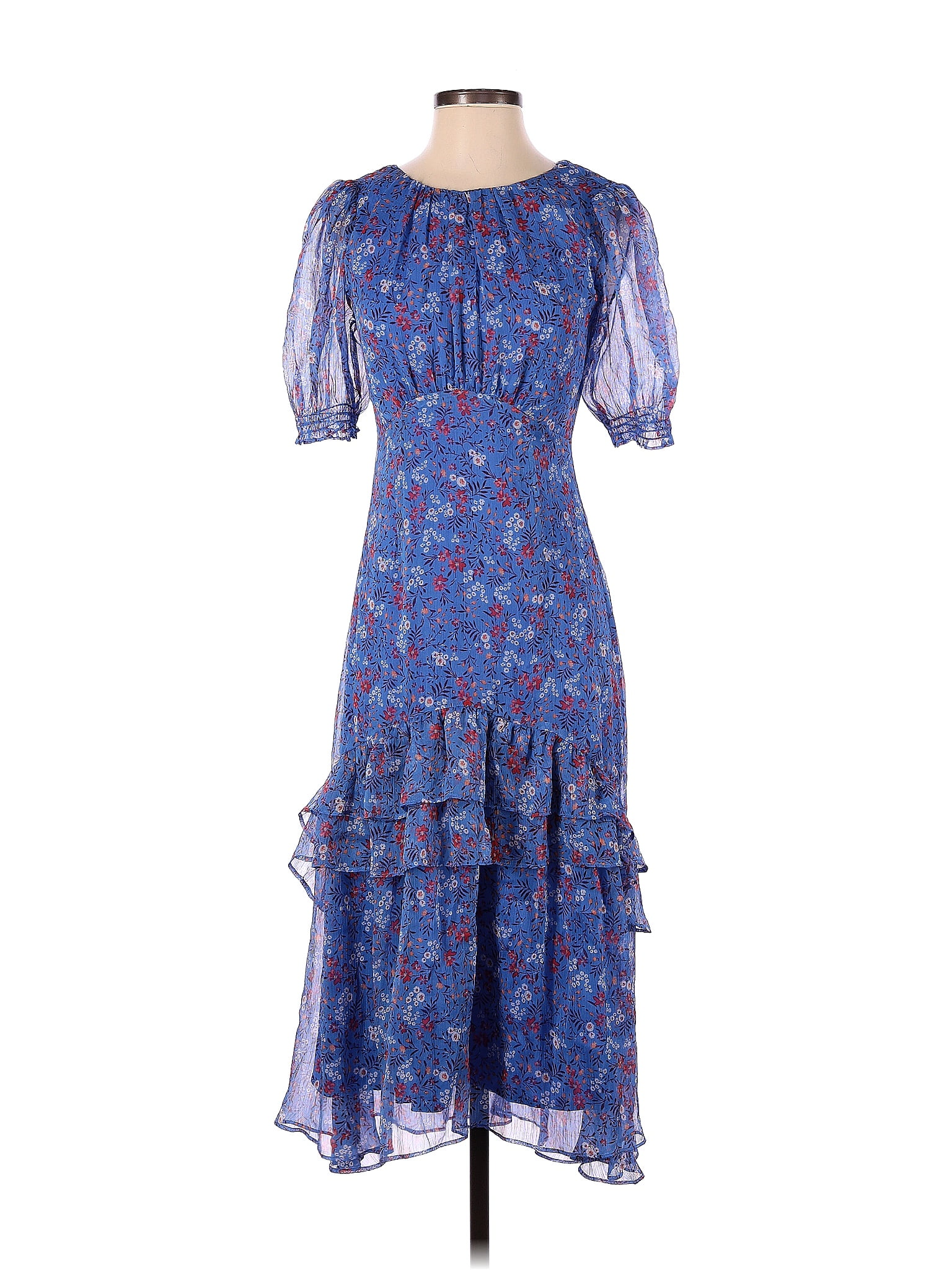 Draper James Floral Blue Cocktail Dress Size 2 - 70% off | thredUP