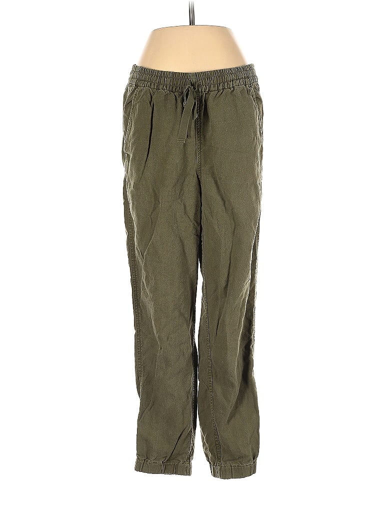 Point Sur Solid Green Casual Pants Size 2 (Tall) - photo 1