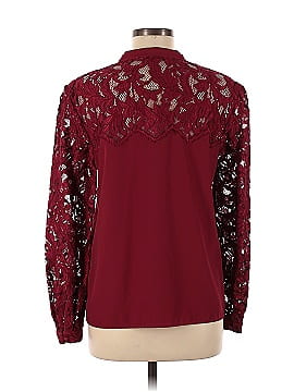 Badgley Mischka Ruby Lace Button Down (view 2)