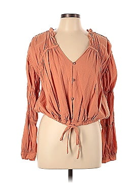 Love, Whit by Whitney Port Sand Stone Peasant Top (view 1)