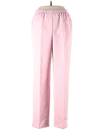 Assorted Brands 100% Polyester Solid Pink Casual Pants Size 12 - 54% off