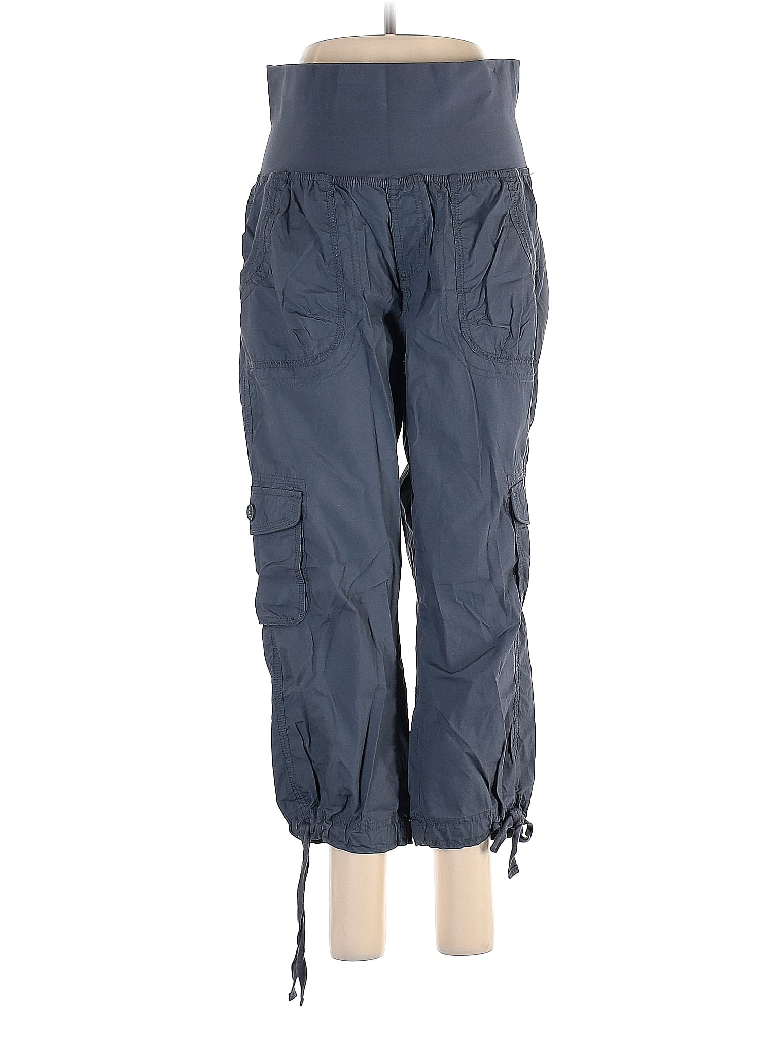Calvin Klein Women's Performance Cargo Cropped Pants Navy Size 2 Extra Large