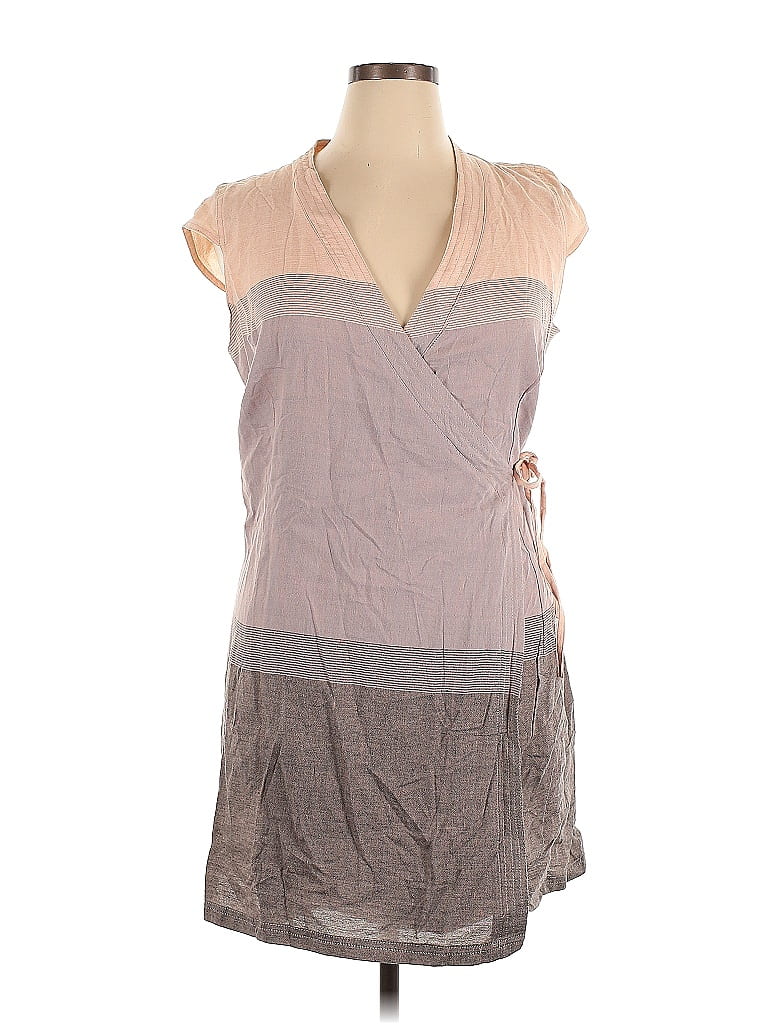 Dolma 100% Cotton Multi Color Tan Casual Dress Size XL - 67% off | thredUP