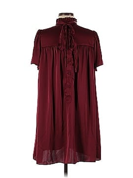 Adam Lippes Collective Ruffle Neck Charmeuse Dress (view 2)
