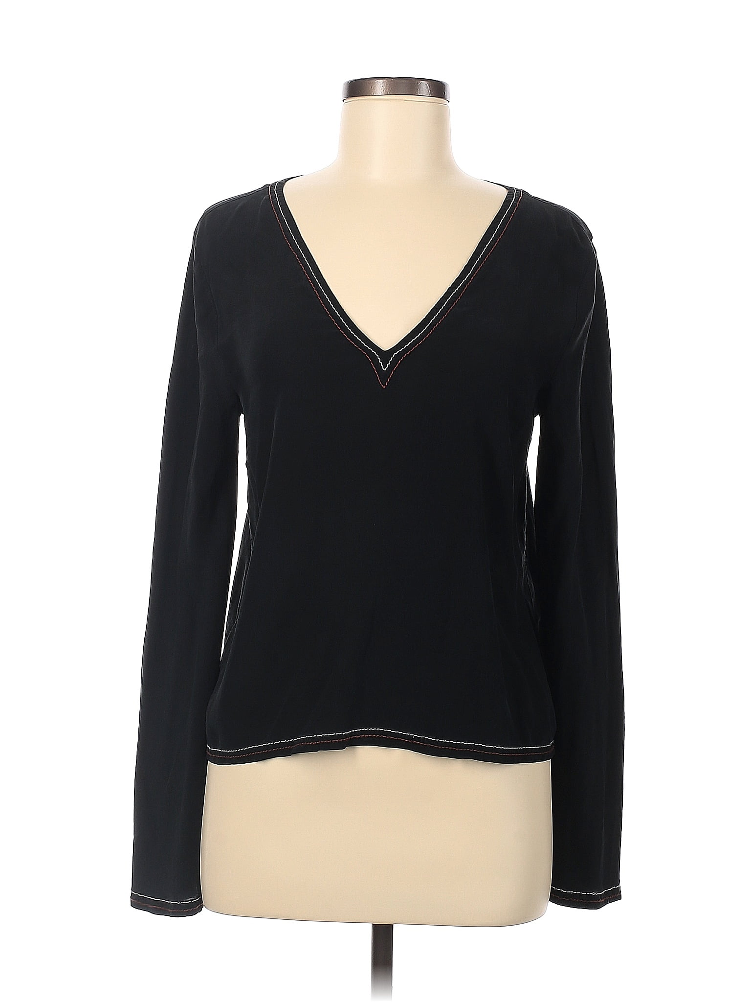 Madewell Color Block Solid Black Pullover Sweater Size M - 69% off ...