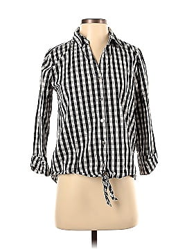 Anne Klein Long Sleeve Button-Down Shirt (view 1)