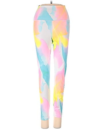 Carbon38 100% Recycled Polyester Multi Color Pink Leggings Size XS