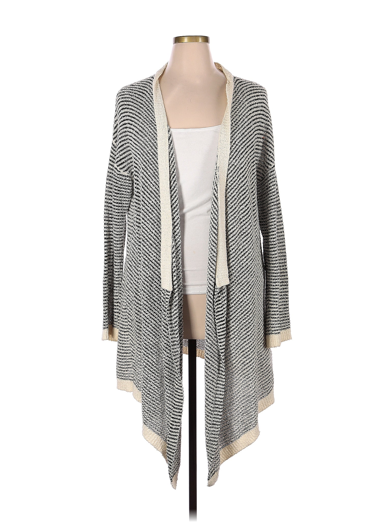 Eileen Fisher Color Block Gray Cardigan Size XL 77 off ThredUp