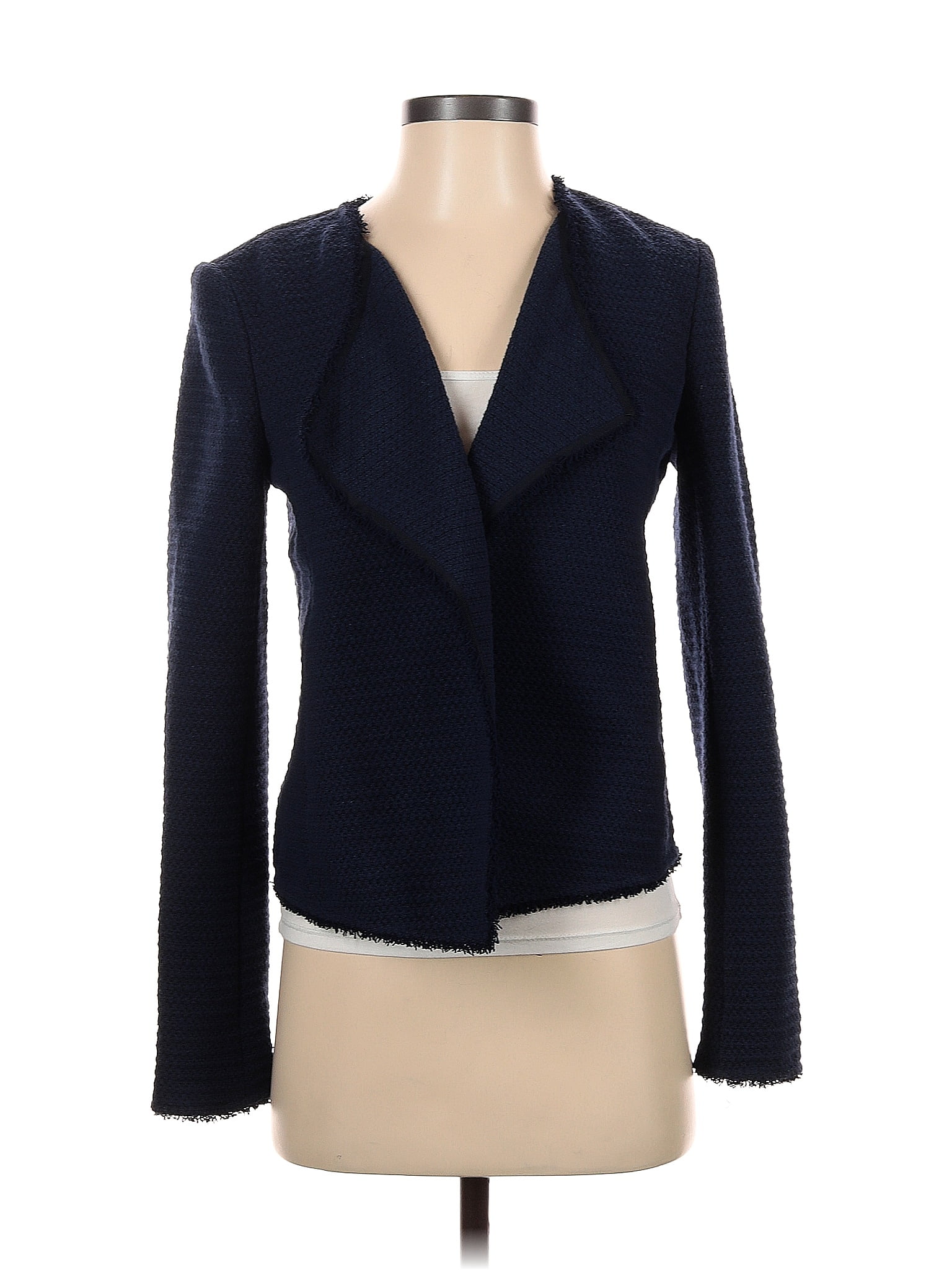 Ann Taylor Solid Navy Blue Blazer Size XS - 80% off | thredUP