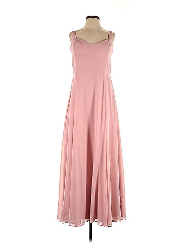 Jenny Yoo Collection 100% Polyester Solid Pink Cocktail Dress Size 16 - 76%  off