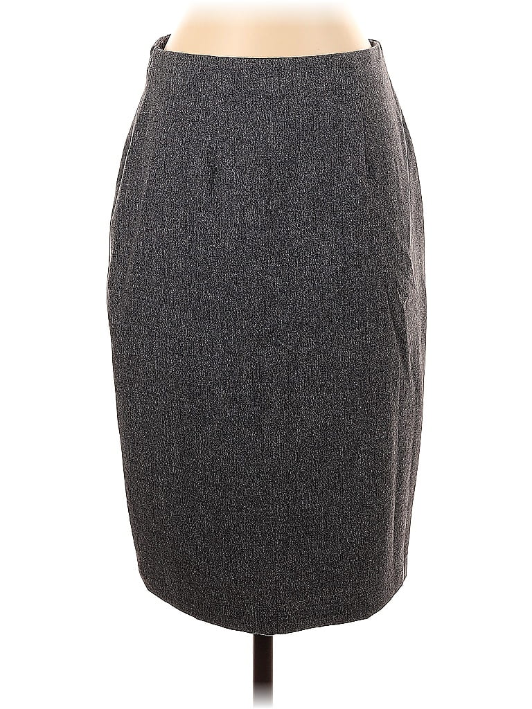 Pre-owned Nic + Zoe Formal Skirt In Gray