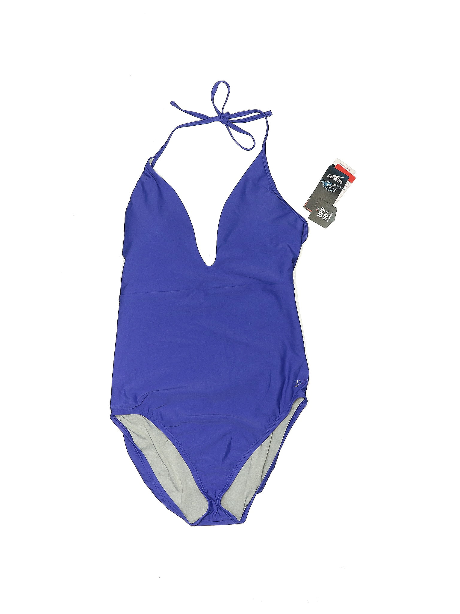 Speedo Solid Blue One Piece Swimsuit Size 14 41 Off Thredup 4712