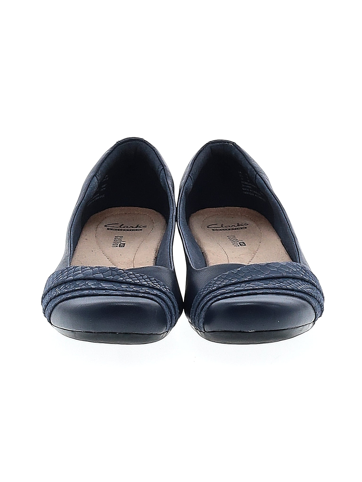 Clarks blue store flats