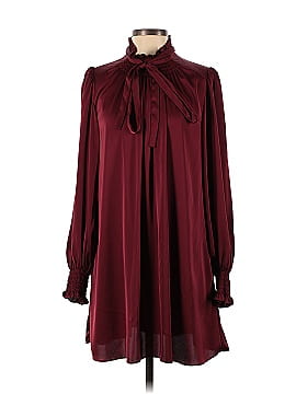Adam Lippes Collective Ruffle Neck Charmeuse Dress (view 1)
