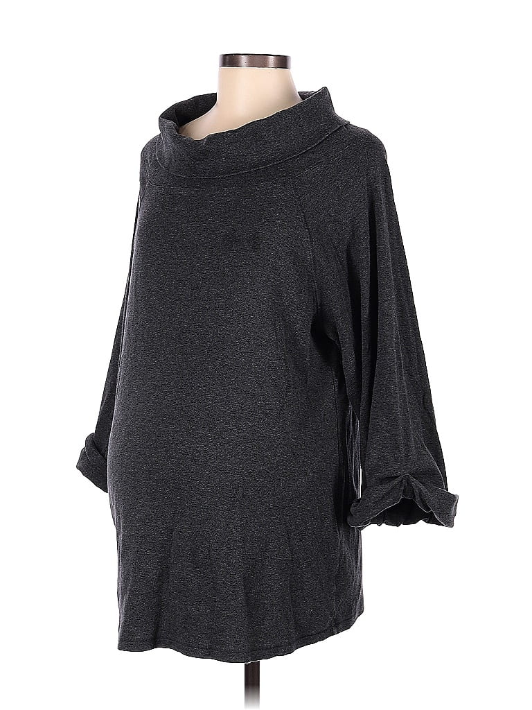 Kindred Bravely Marled Gray Short Sleeve T-Shirt Size L (Maternity) - 46%  off