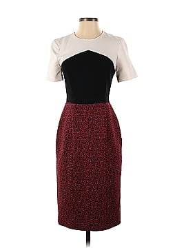 Jason Wu Collective Red Jacquard Colorblock Dress (view 1)