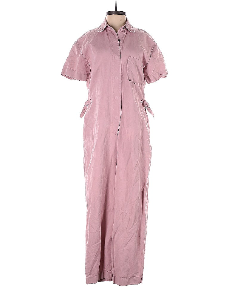 Club Monaco Solid Blush Pink Utility Jumpsuit Size 2 74 off thredUP