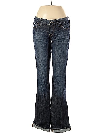 Lucky Brand Solid Blue Jeans Size 6 - 66% off