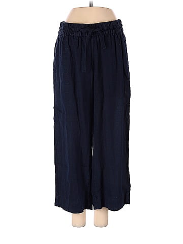 J.Jill Solid Navy Blue Casual Pants Size L (Petite) - 72% off