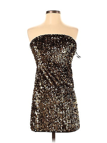 Forever 21 black on sale and gold dress