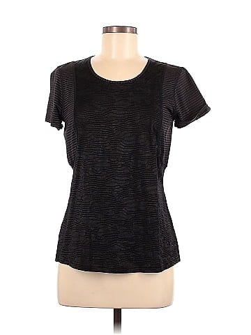 Lululemon Athletica Color Block Black Active T-Shirt Size 8 - 52% off