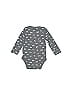Gap 100% Cotton Stars Gray Long Sleeve Onesie Size 6-12 mo - photo 2