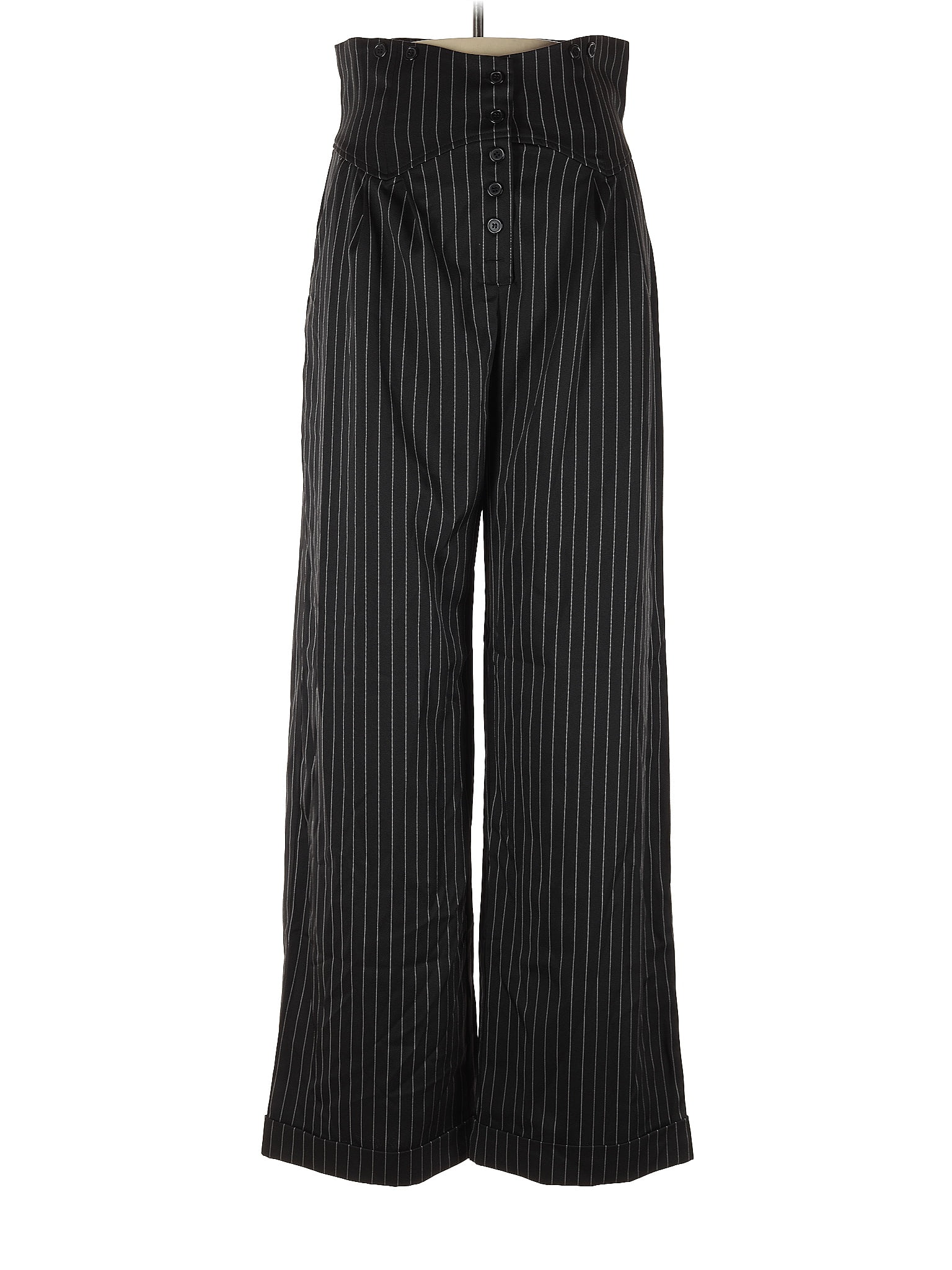 Unique Vintage Stripes Black Dress Pants Size 12 - 10 - 70% off | thredUP