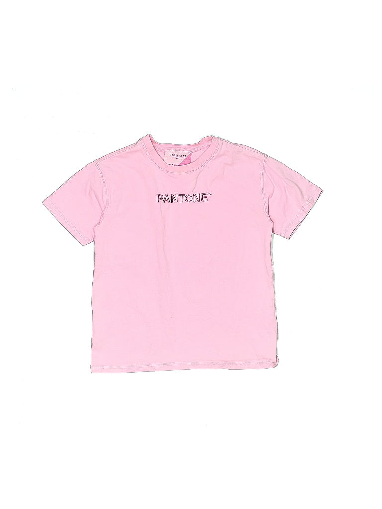 Forever 21 100% Cotton Pink Short Sleeve T-Shirt Size 120 (big kids) - photo 1