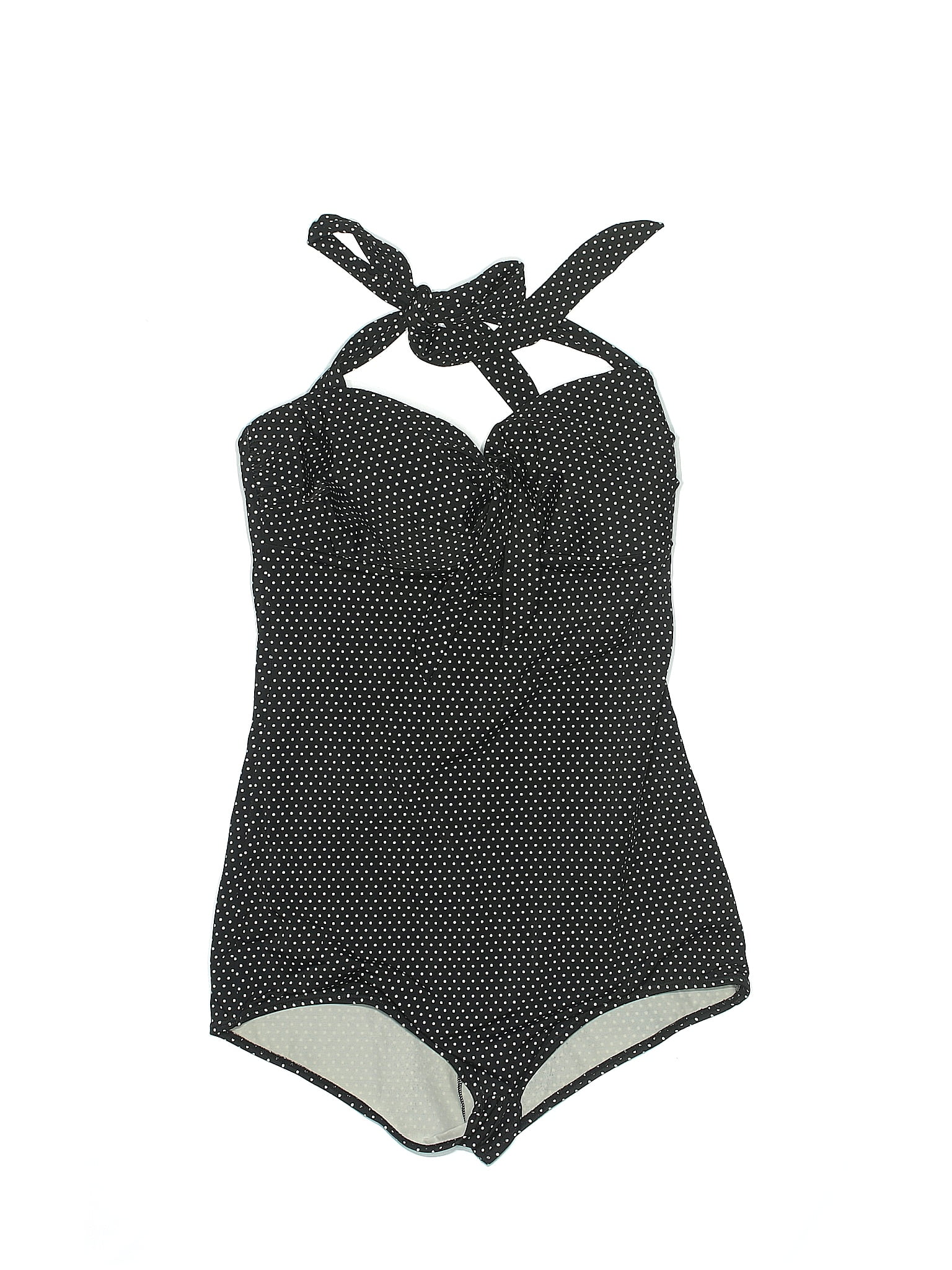 Cocoship Polka Dots Black One Piece Swimsuit Size 2X (Plus) - 31% off ...