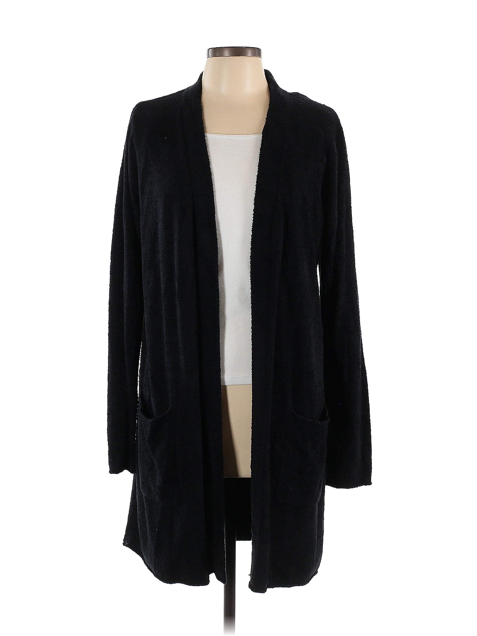 Barefoot Dreams Color Block Solid Black Cardigan Size L 55 Off Thredup 4866