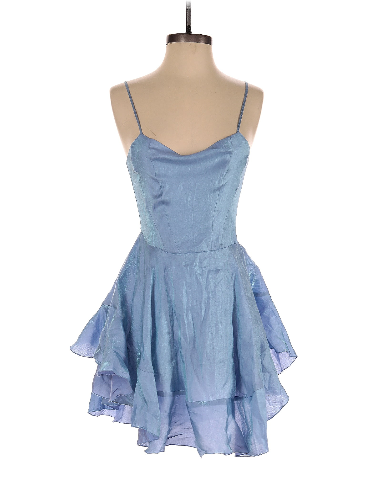 Cider Solid Blue Cocktail Dress Size S 68 off ThredUp