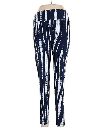 Lularoe Tie-dye Multi Color Blue Leggings Size 1X (Tall & Curvy