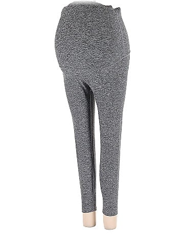 Beyond the Bump by Beyond Yoga Marled Gray Leggings Size M (Maternity) -  59% off