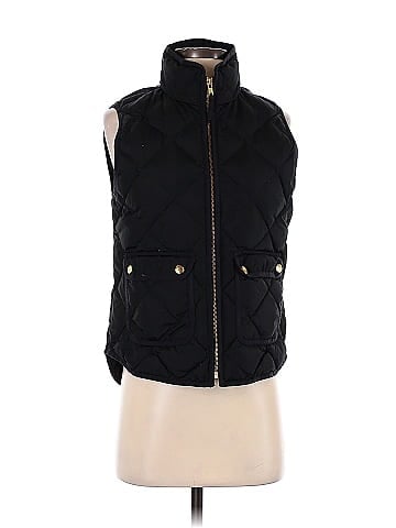 J crew black hot sale and white vest