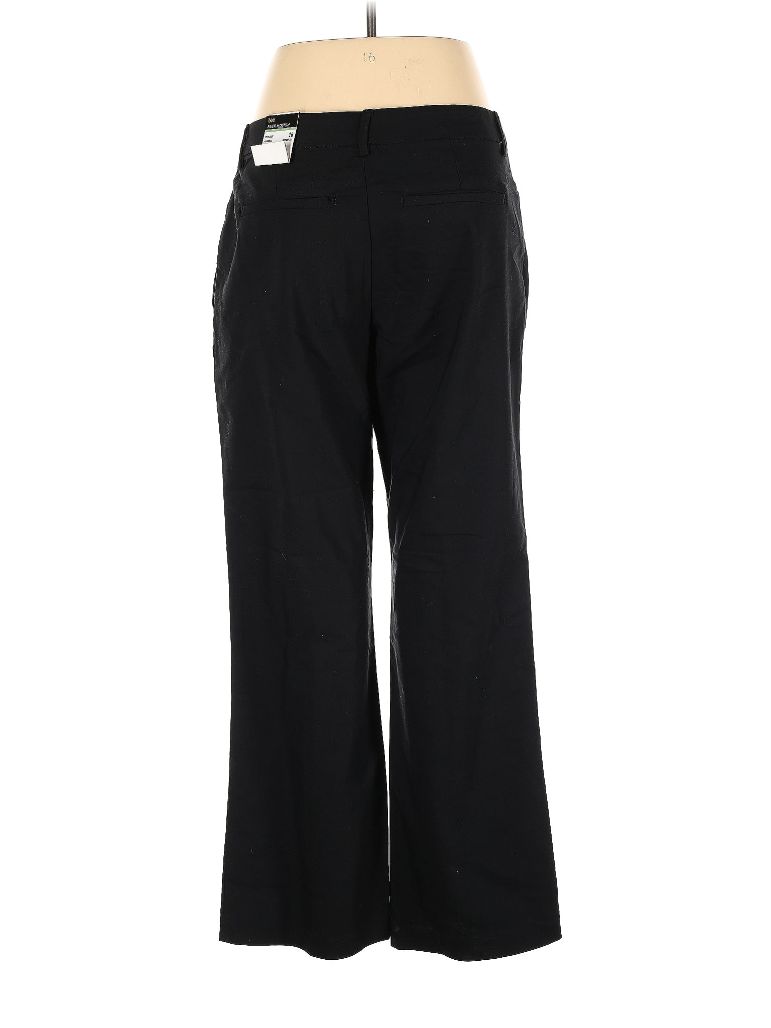 Lee Solid Black Casual Pants Size 16 - 58% off