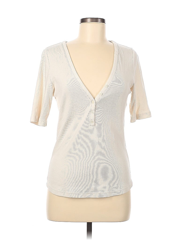 Banana Republic Ivory Short Sleeve Henley Size M - 71% off | thredUP