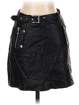 Topshop Leather Skirt (view 1)