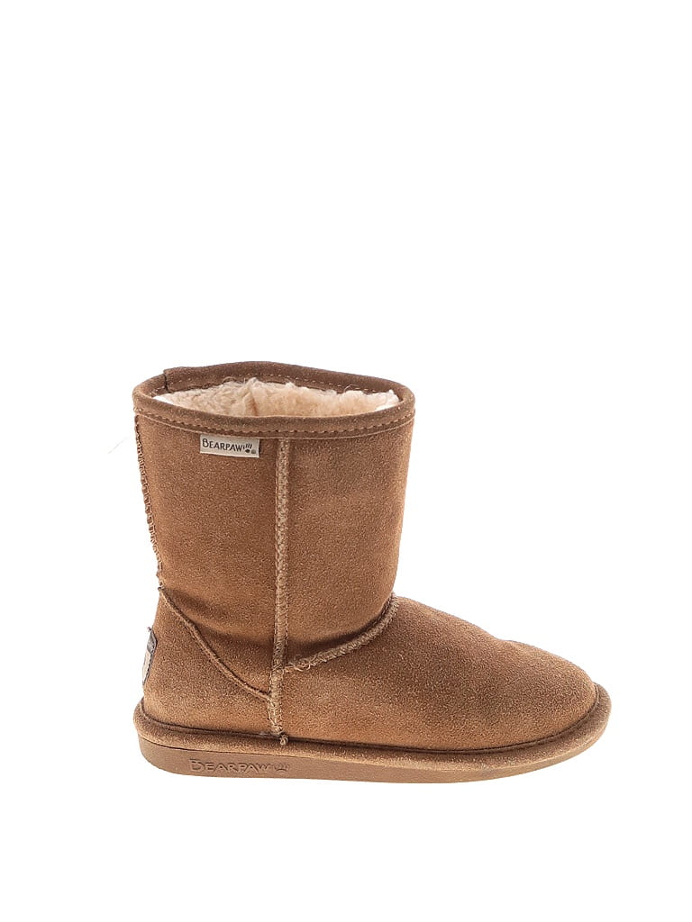 Bearpaw Solid Brown Boots Size 1 54 off thredUP