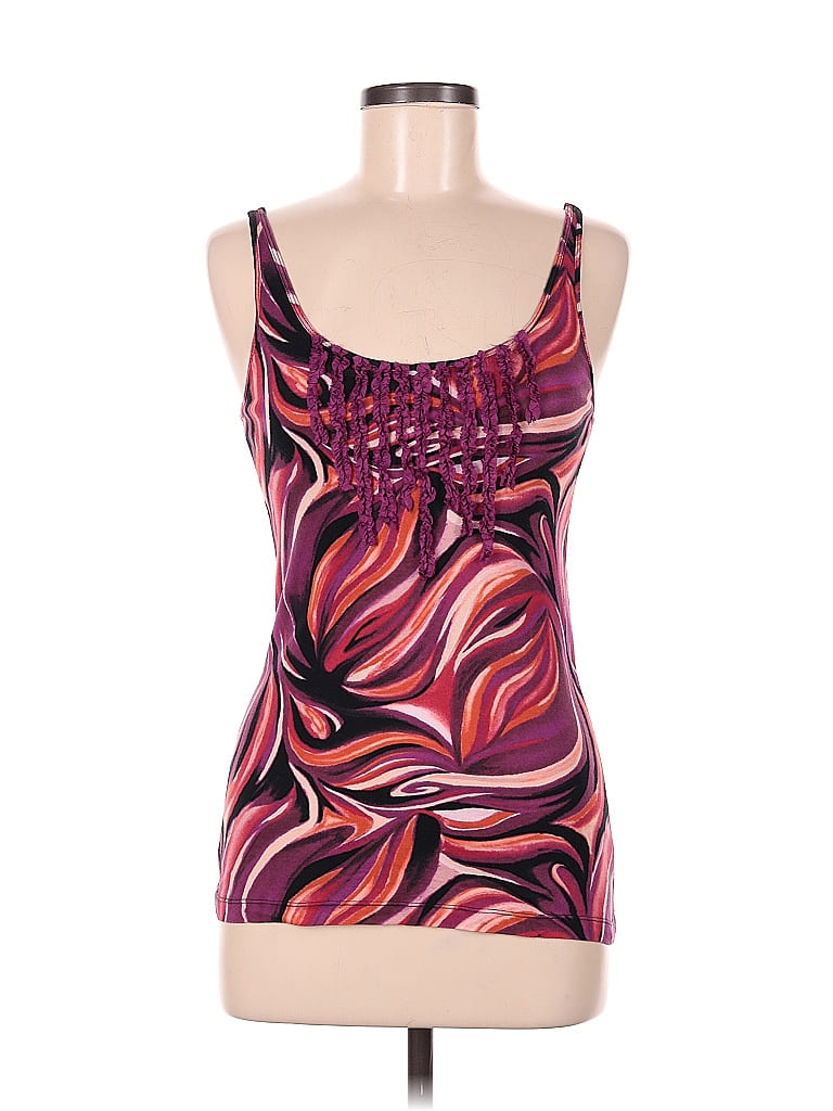 Haut Bisou Bisou Taille L – Soie Et Sequins – Marron – Top Courte Manches élégant