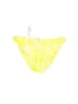 Peixoto Checkered-gingham Yellow Swimsuit Bottoms Size S - photo 1