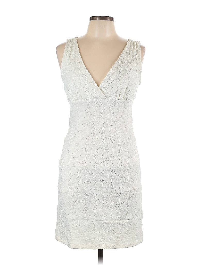 Valerie Bertinelli Solid White Ivory Casual Dress Size 12 - 43% off ...