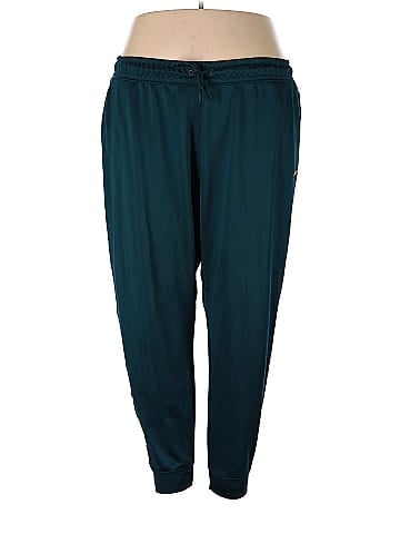 Nike 100% Polyester Solid Teal Active Pants Size 3X (Plus) - 60% off