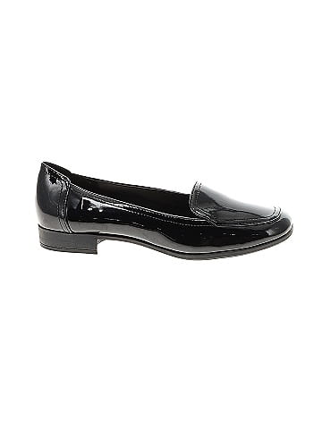 Anne klein black on sale patent leather loafers