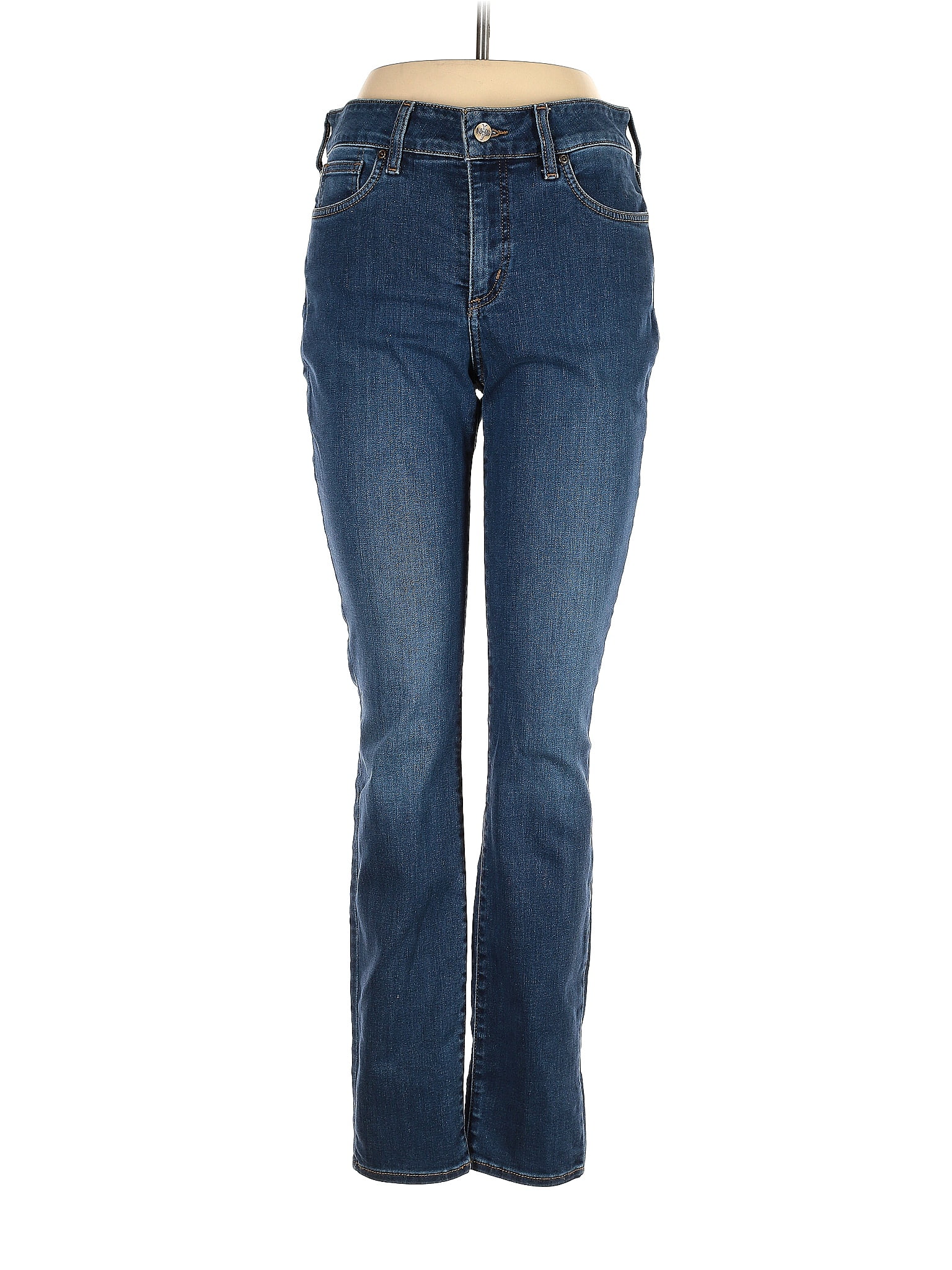 NYDJ Solid Blue Jeans Size 8 - 75% off | thredUP