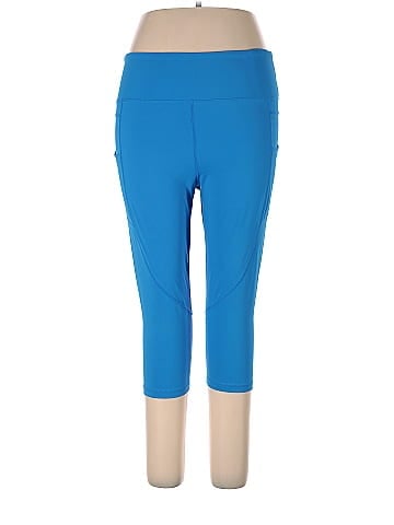 Zyia Active Solid Blue Leggings Size 20 (Plus) - 47% off