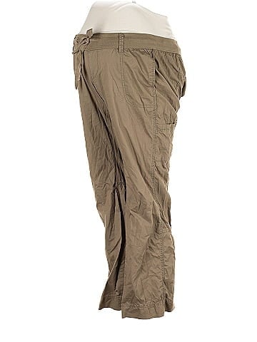Old Navy - Maternity Solid Brown Tan Cargo Pants Size M (Maternity) - 56%  off