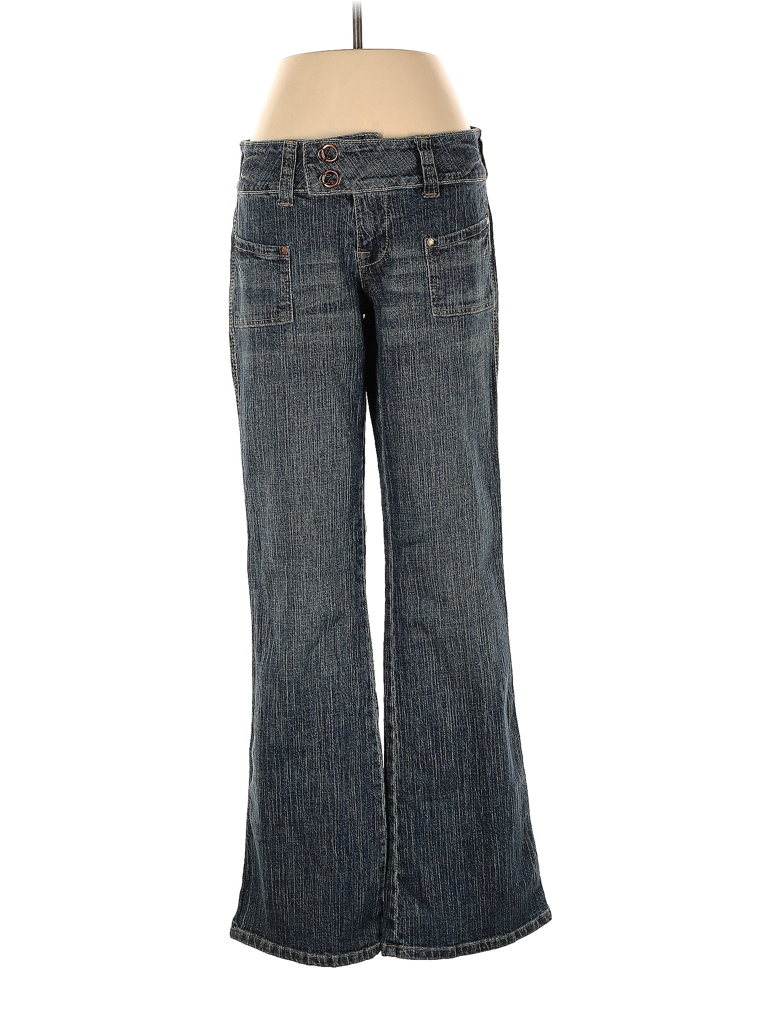 colsie Solid Blue Casual Pants Size L - 48% off
